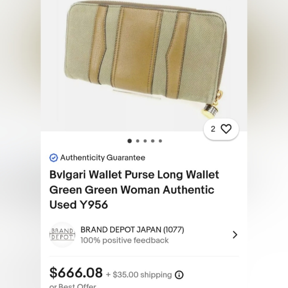 Bvlgari EUC Zip Around Wallet - Picture 8 of 11